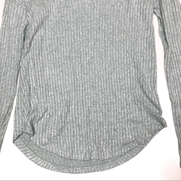 AEO Soft and Sexy Ribbed V Neck Top Sage Green XS - Picture 3 of 6